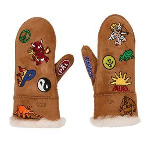 L/XL) palace ugg sheepskin mitten Chestnut